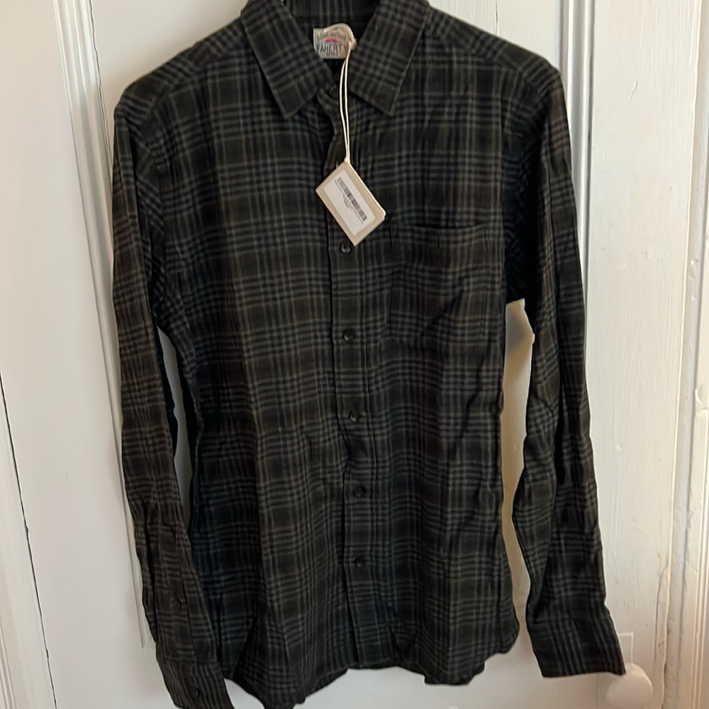 NWT S Faherty Movement Flannel- Deer Springs Plaid, size Mens Small
